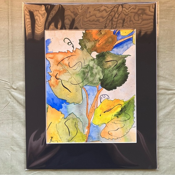 Watercolor Botanical Wall Art, Autumn Leaves Painting in Acid Free Art Kit - Picture 2 of 4